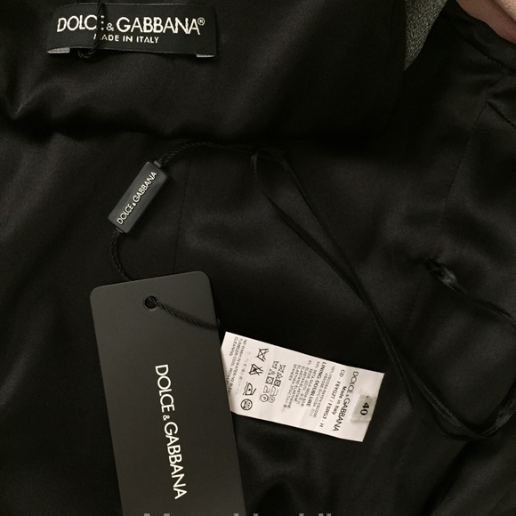 New DOLCE & GABBANA Tulip Black Pencil midi dress - Picture 8 of 8